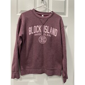 Block Island Rhode Island Graphic Print‎ Pullover Sweatshirt S